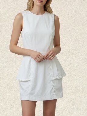 H&M White Minimalist Dress